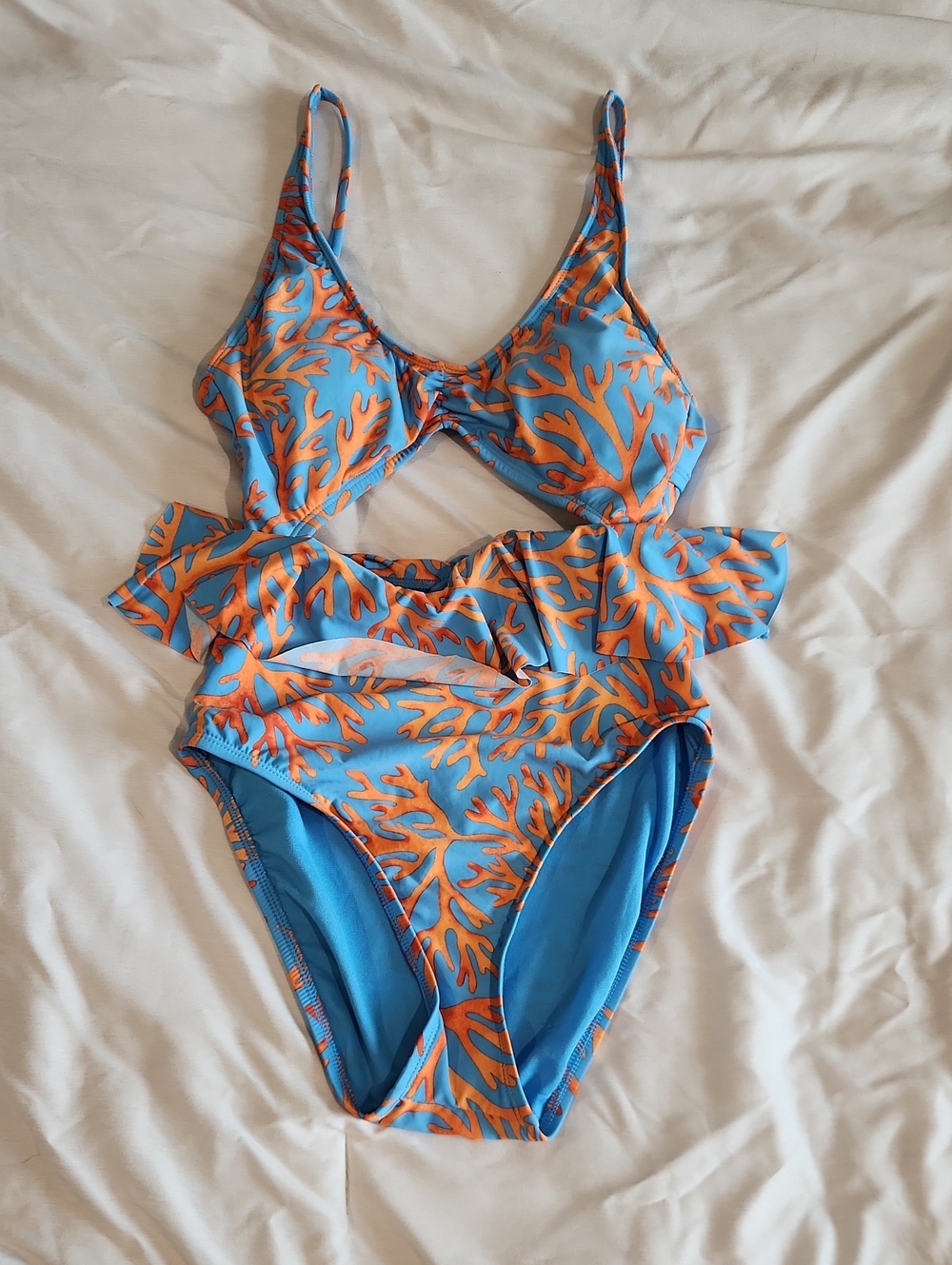 Monokini One-Piece Swimsuit With Ruffle Detail